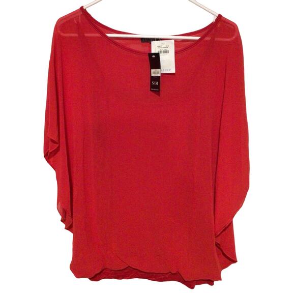 KRISTINE Women’s Red Polyester Blouse Cami Top Size S/M NWT Casual Tops - Picture 1 of 3